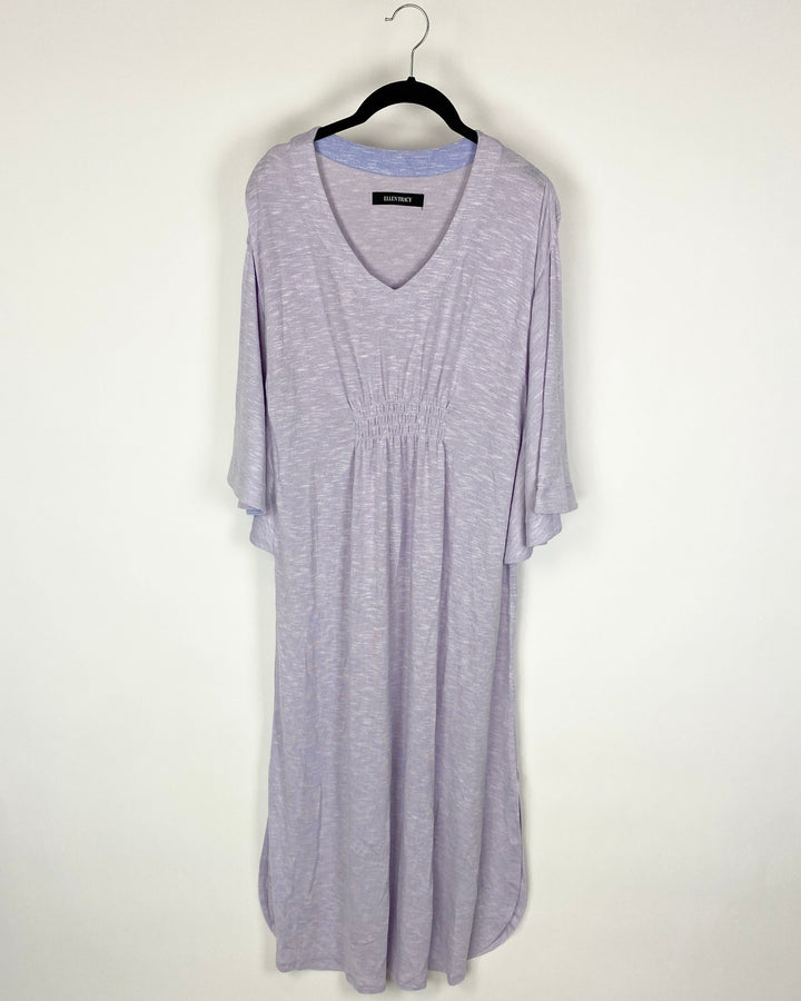 Light Purple Short Sleeve Caftan - Small/Medium