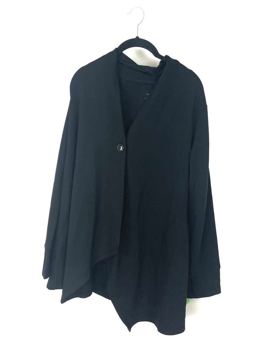 Black Single Buttoned Cardigan - Size 6-8