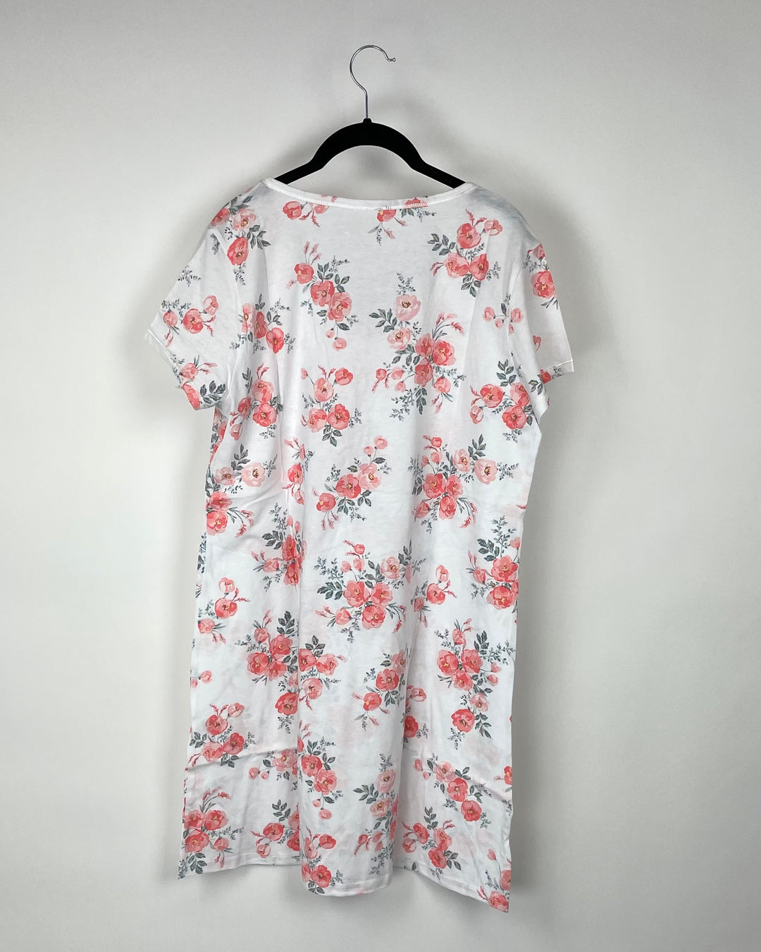 Orange Floral Nightgown - Medium