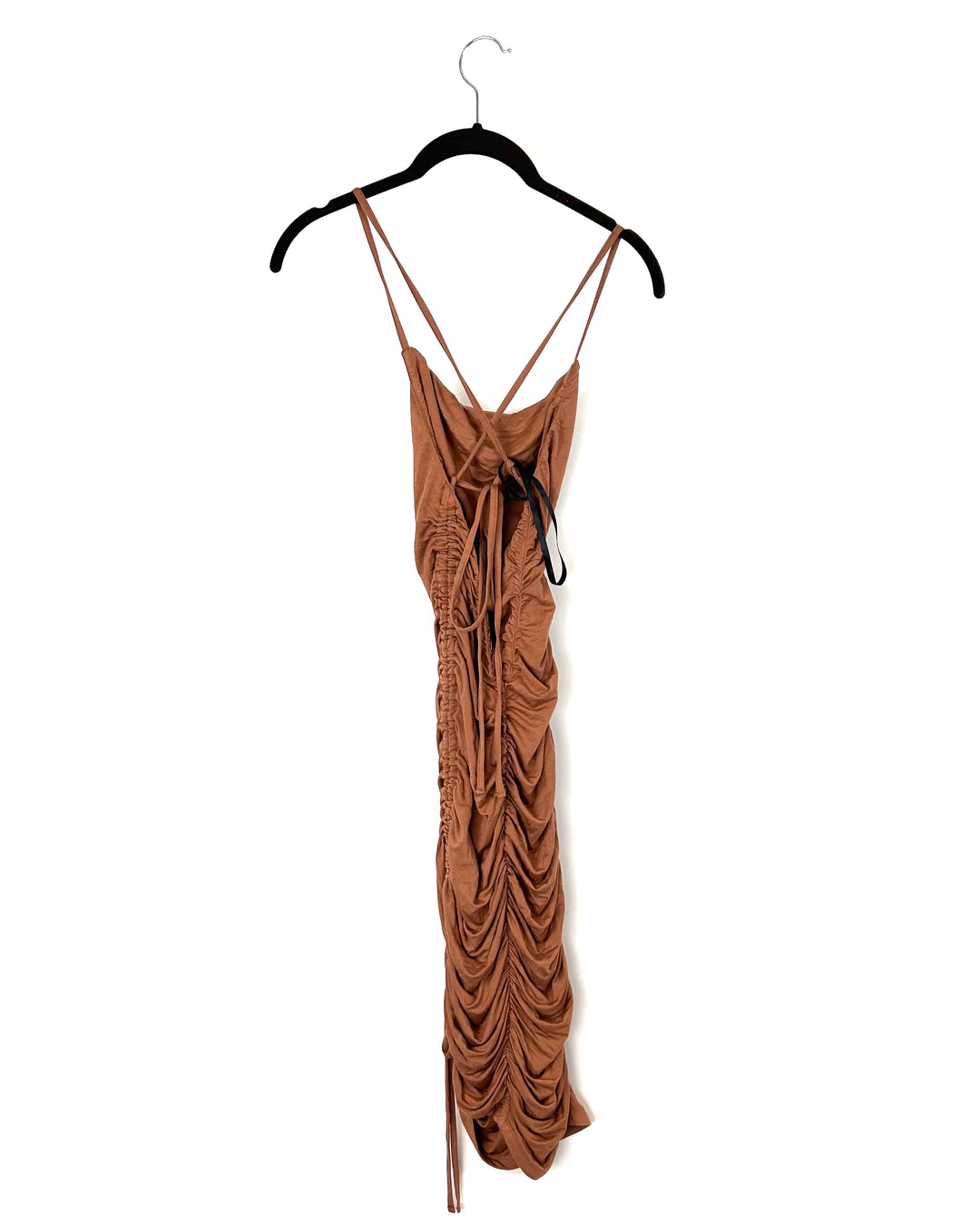 Majorelle Brown Cinched Dress - Extra Small