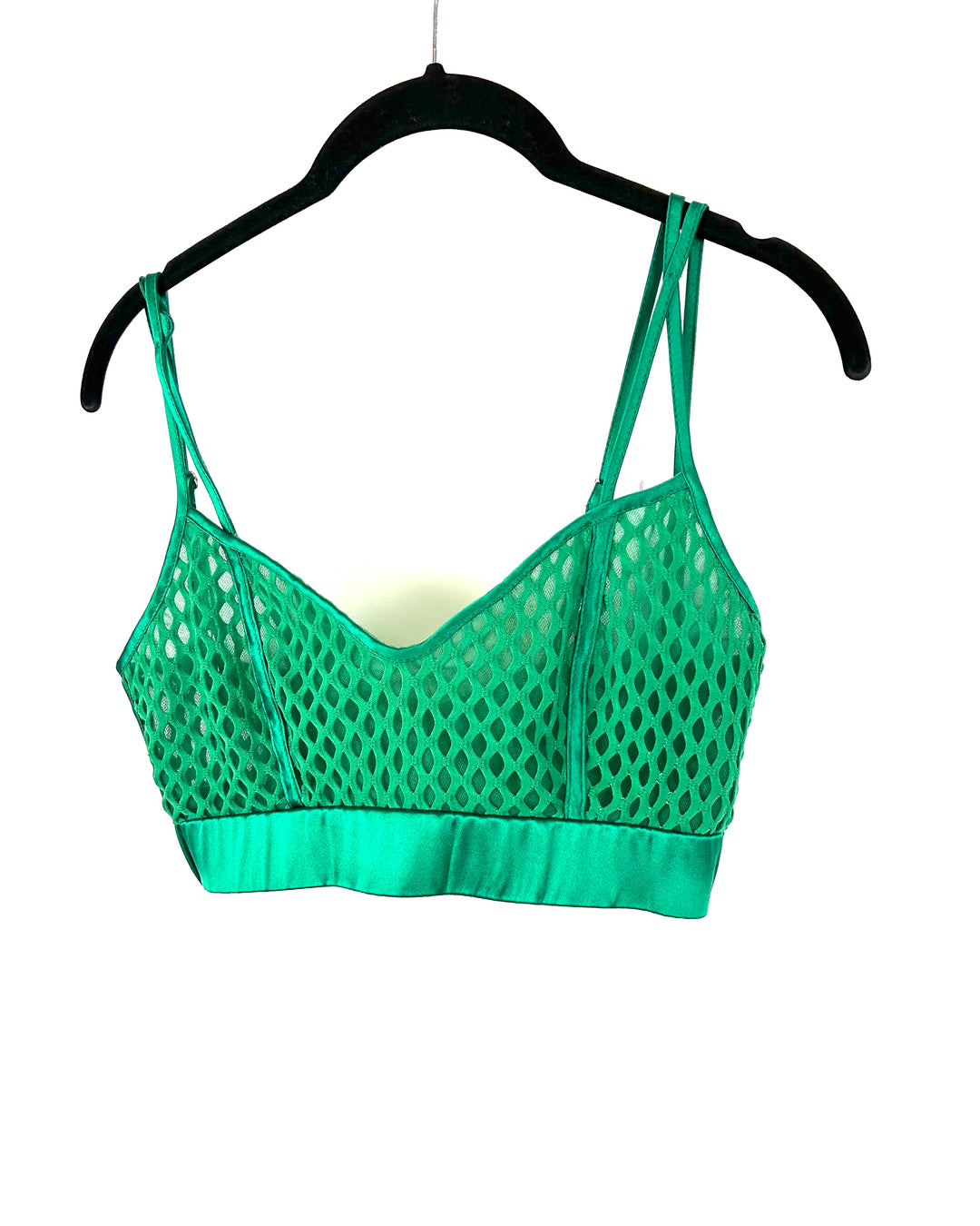 Randi Rahm Mesh Green Top - Small