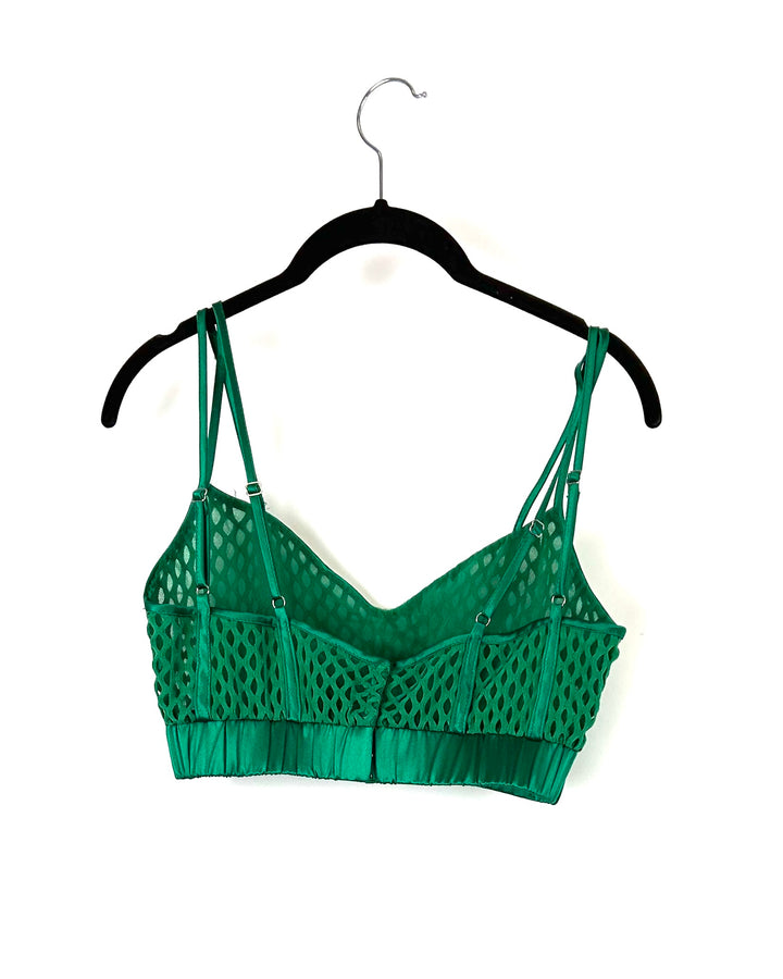 Randi Rahm Mesh Green Top - Small