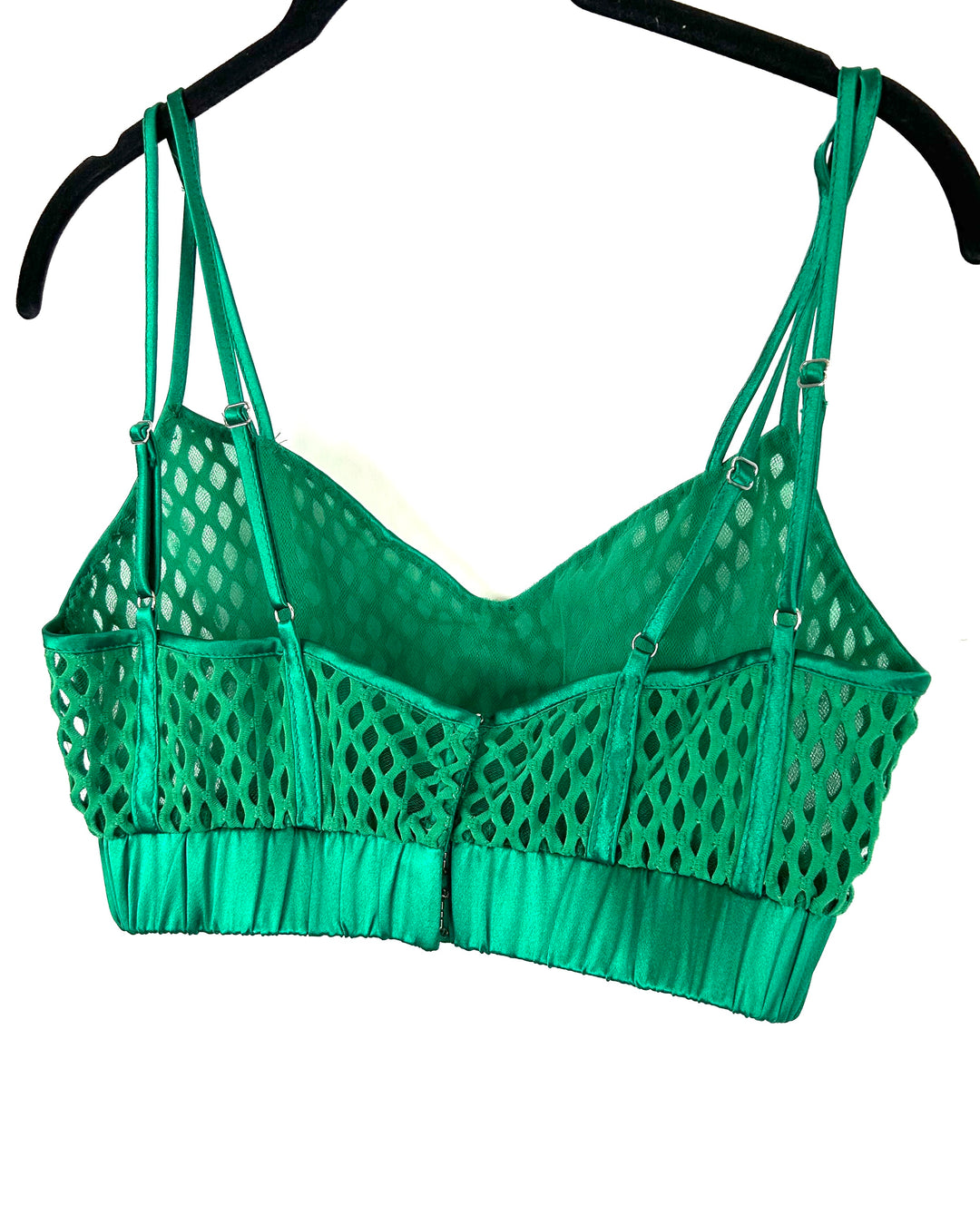 Randi Rahm Mesh Green Top - Small