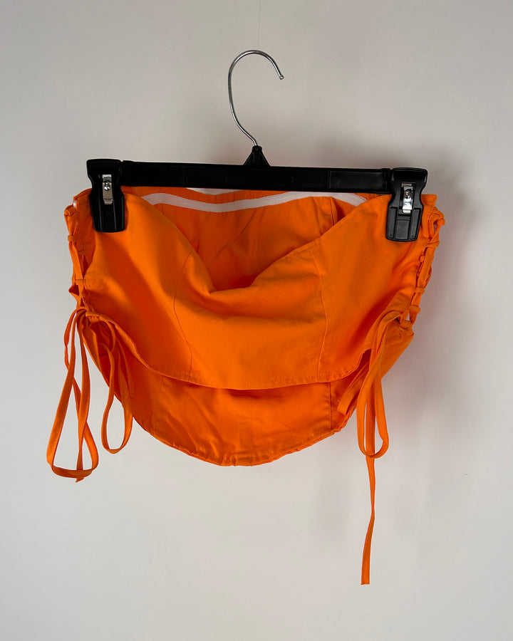 Boohoo Orange Corset - Size 4