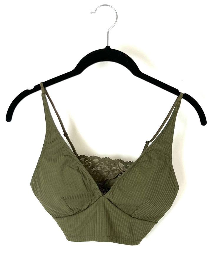 Petal + Pup Green Bralette - Small