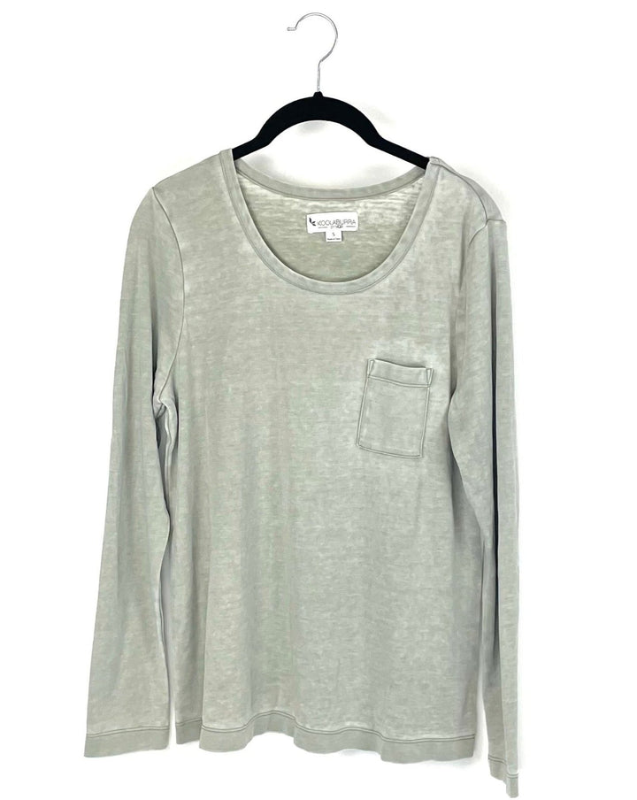 Light Green Long Sleeve Top - Small