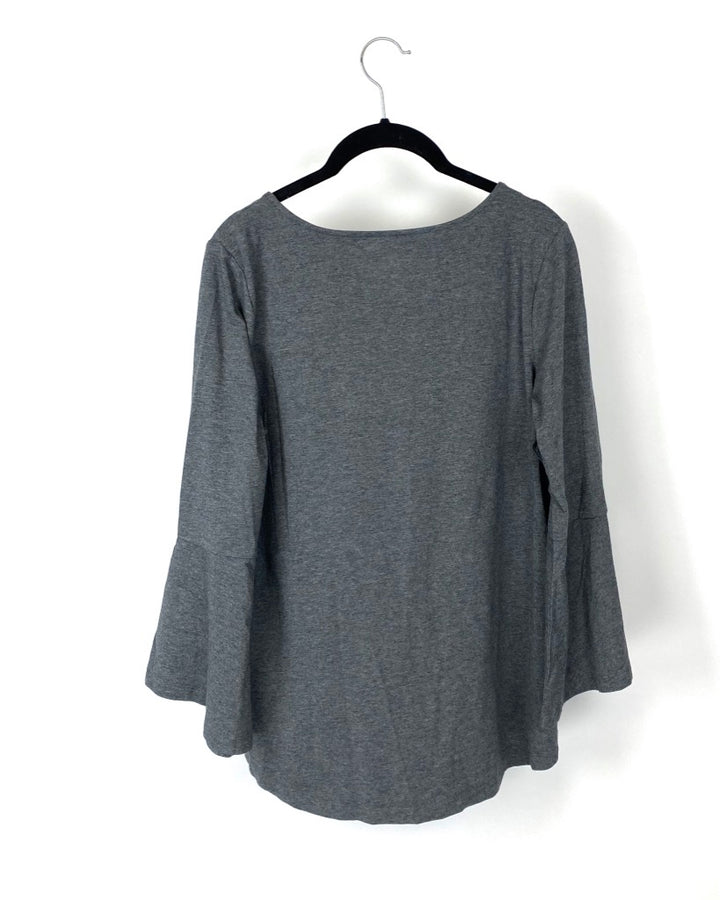 Dark Grey Flared Long Sleeve- Small/Medium