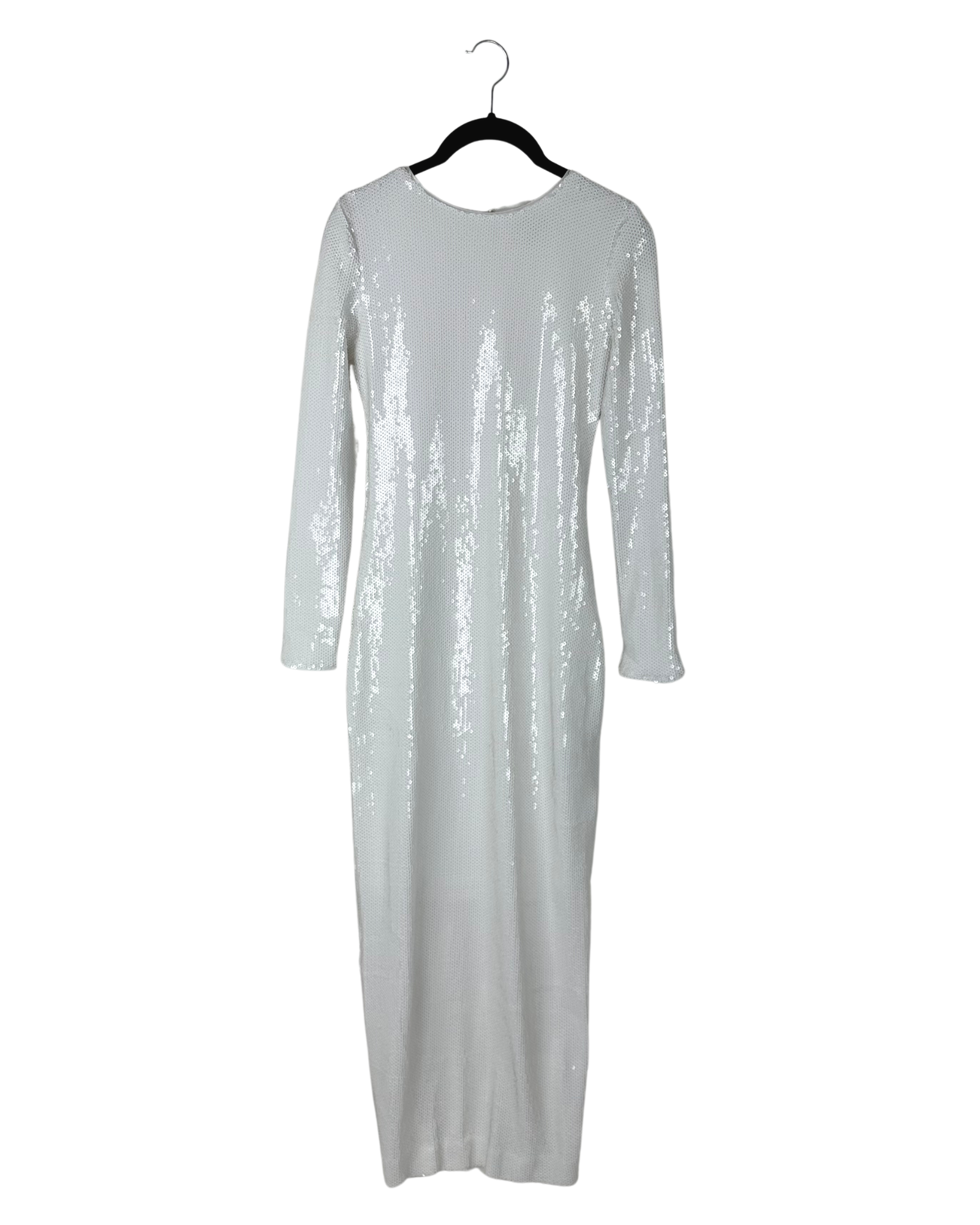 White Sequin Maxi Dress - Size 000/00 – The Fashion Foundation